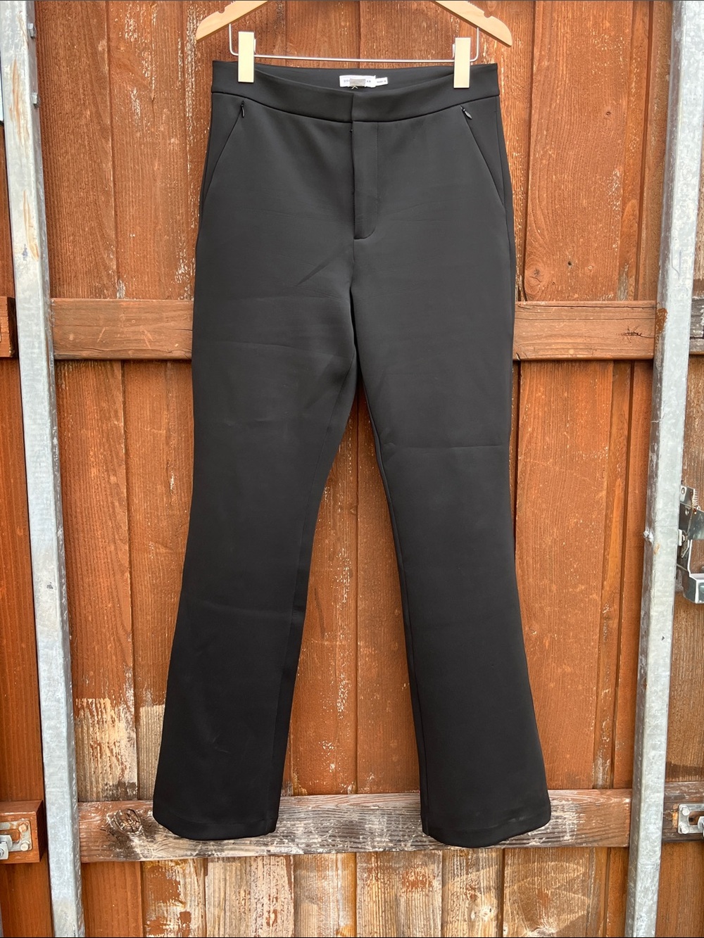Good American Black High-Waist Tailored Trousers